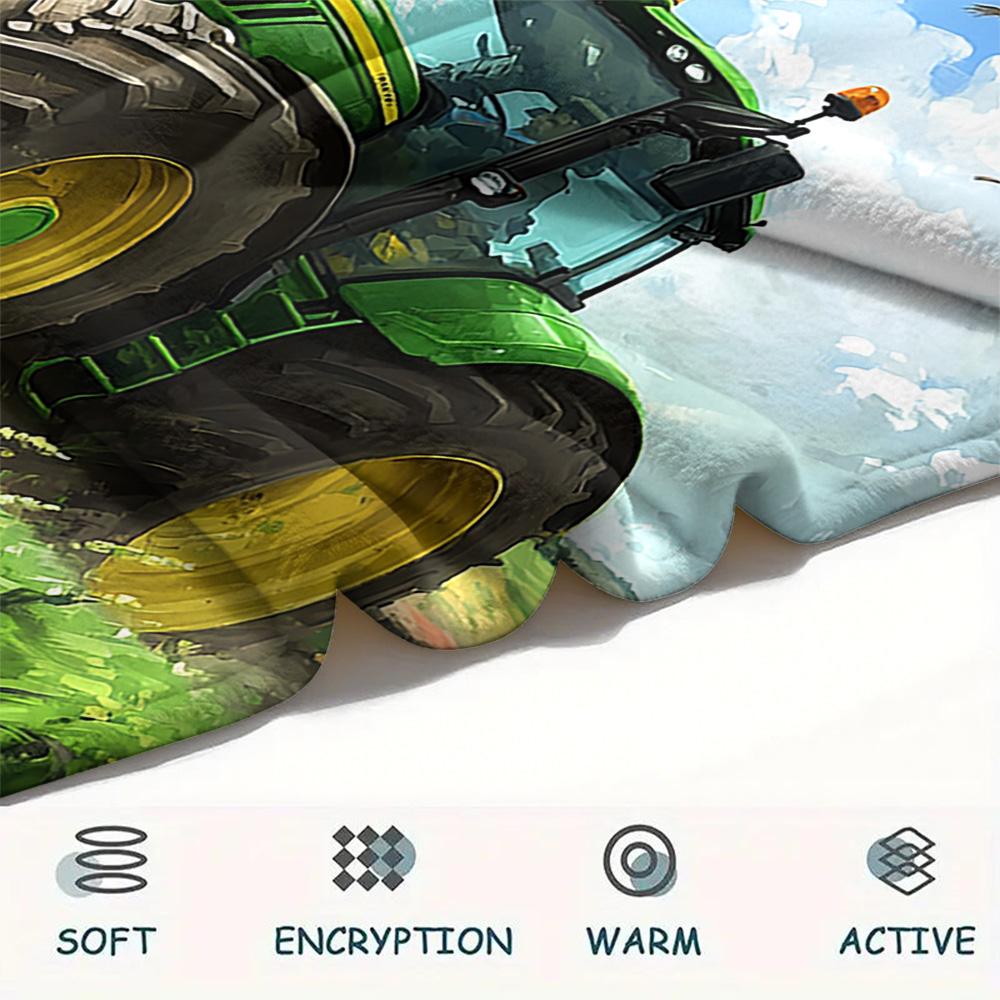 Truck Print Flannel Blanket, High quality Comfortable for All Seasons, Home Decor, Warmth and Comfort, Perfect for Christmas Gifts