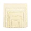 PATIKIL 5 Size Crochet Basket 1 Set Square Blank Crochet Wooden Bases for DIY Woven Basket Making Home Decor Bottoms, Crafts, Supplies,