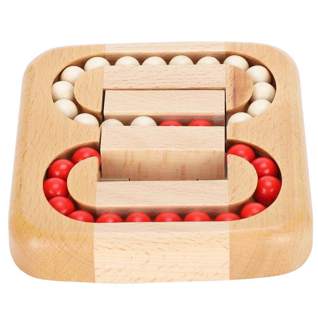  Ball Wooden Toy Luban Lock Unlock Adult Kids Science Education Maze Game Puzzle