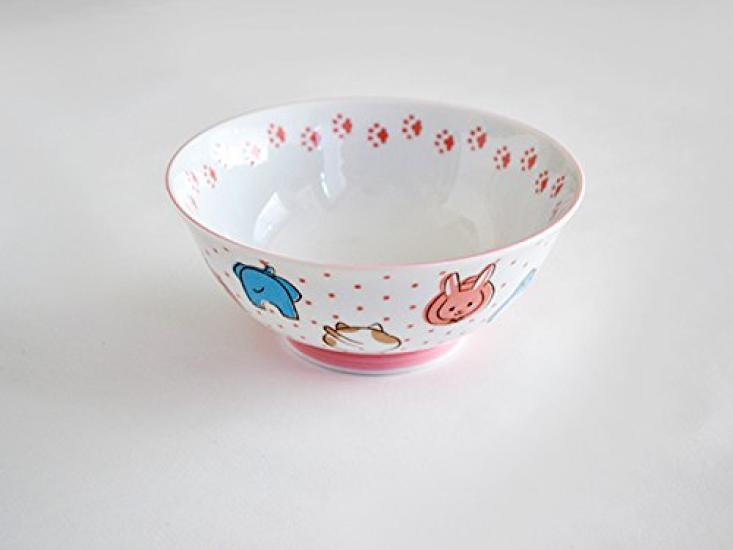 Tableware East Kids Ramen Animal for Girls Bowl, 16cm, Lover,