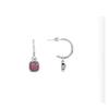Luxenter Rose Rhodium-plated Cotton Earrings - Khan