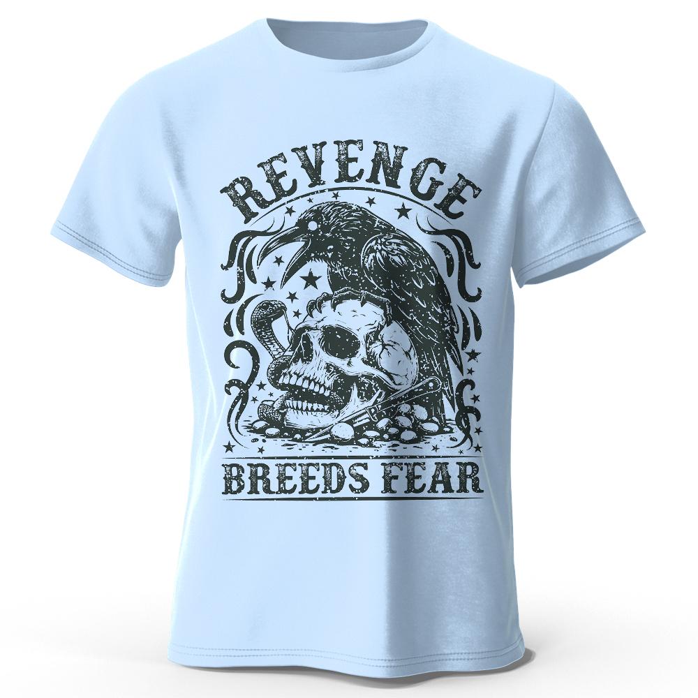 Everyday Printed T-Shirt, Breathable Round Neck Short Sleeve Tee, Soft & Comfortable for All Seasons