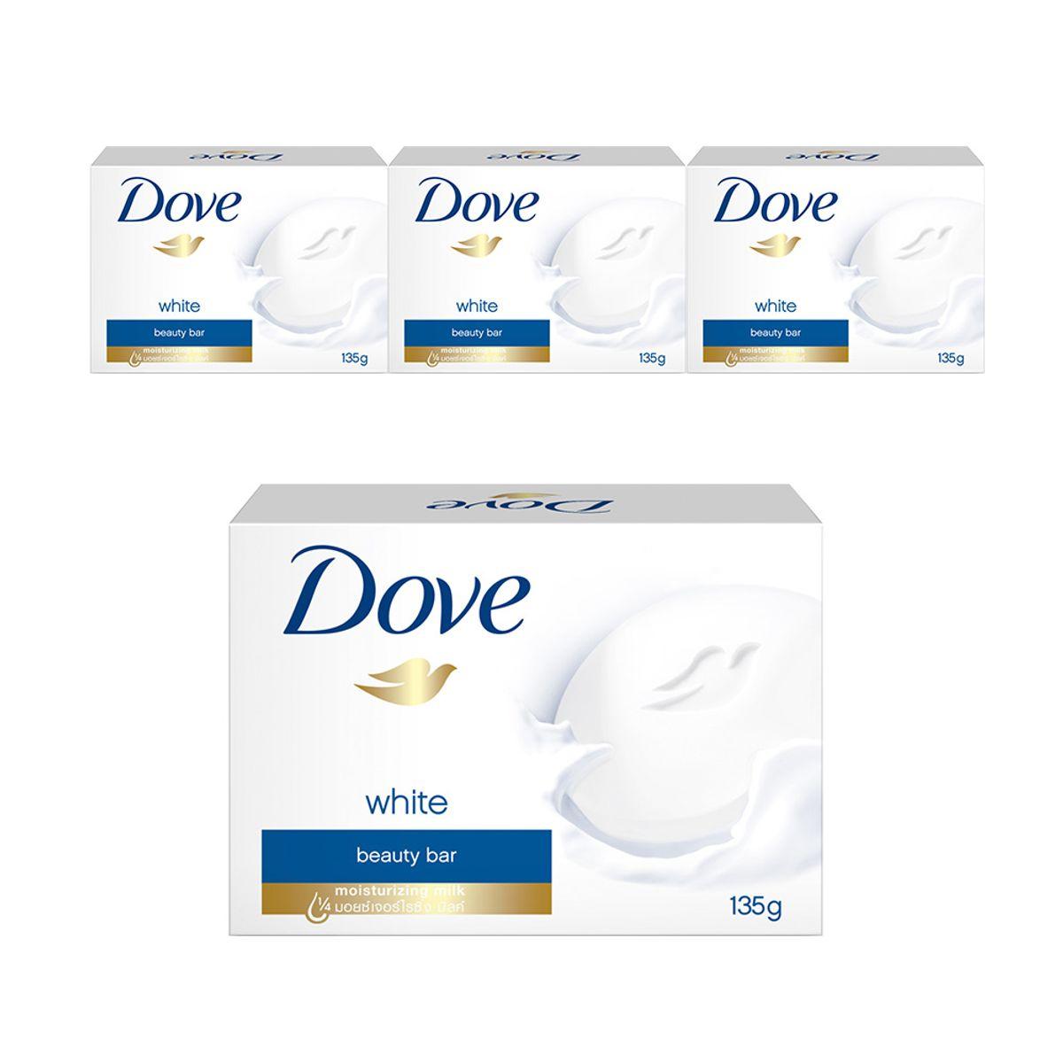 Large size 135g soap white bars x 4
