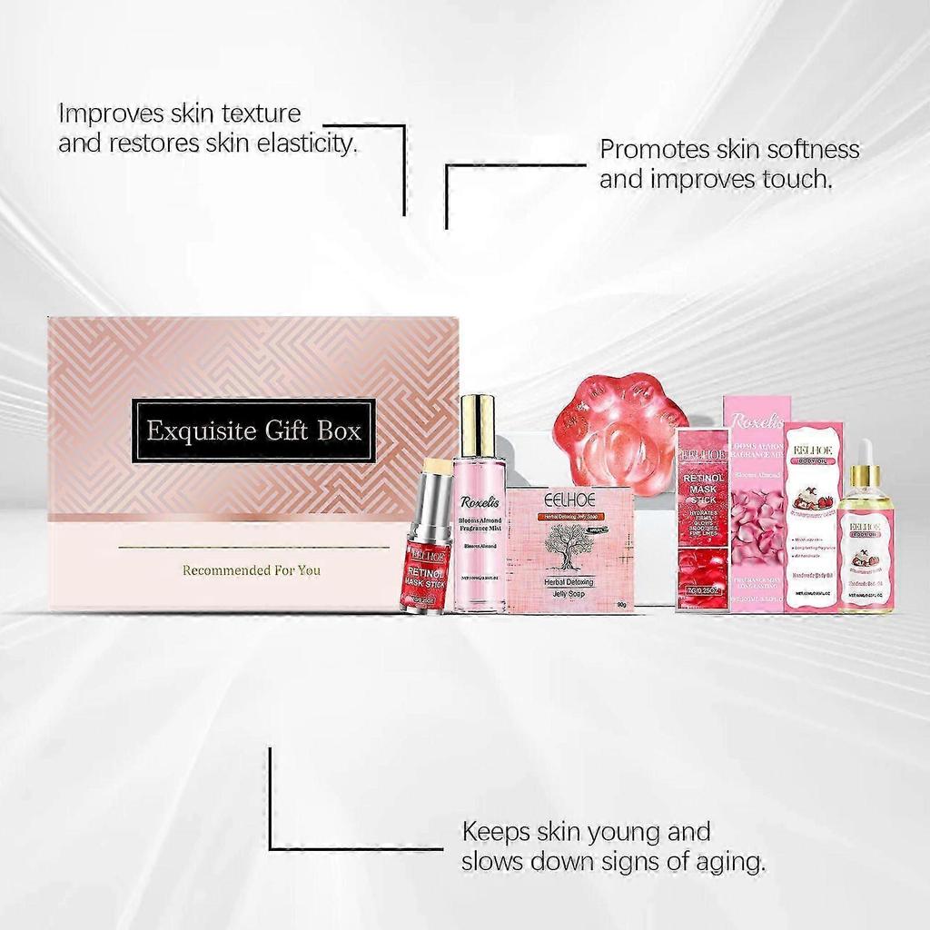 Skin care gift box, moisturizing skin care set, firming anti-aging, restoring skin elasticity, daily skin care set
