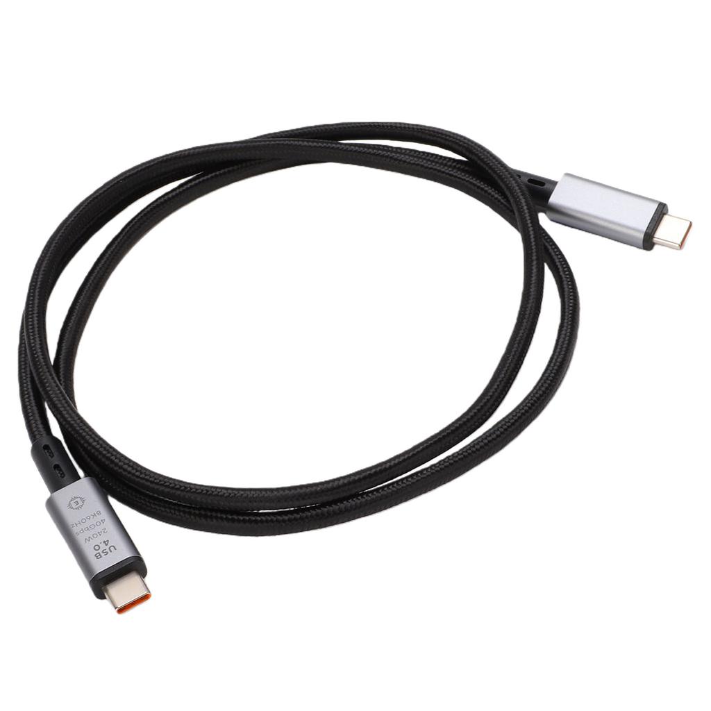 USB 4.0 Cable Support for Thunderbolt 4 USB C To USB C Cable 40Gbps 240W Fast Charging 8K 60Hz Video for Laptop Phones