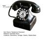 Matte Black Phone Ornament Old Telephone Ornaments, Mini Retro Desk Phone, Vintage Classic Landline Resin Decorative Nostalgic Home Office Decor Shop