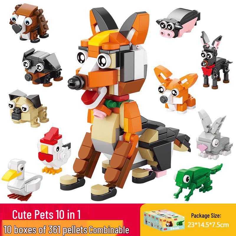 Lele Brothers Bird Paradise Building Blocks - Educational Parrot Model Jigsaw for Kids