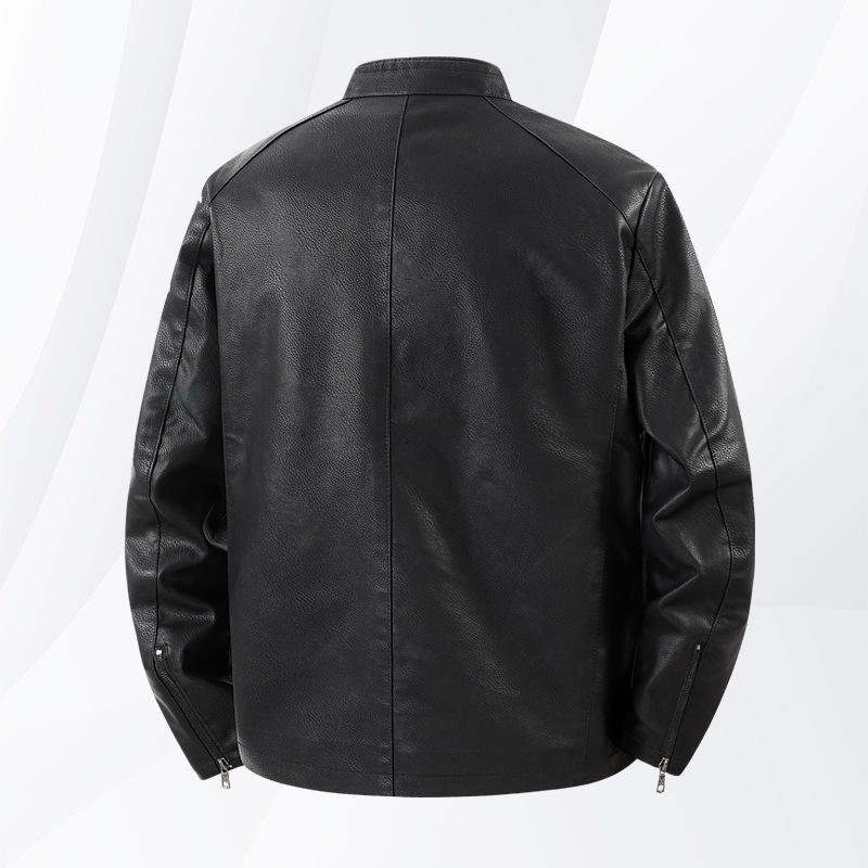 Men's Leather Jacket New Men's Leather Jacket Autumn and Winter Men's Clothing Locomotive Leather Jacket Men's