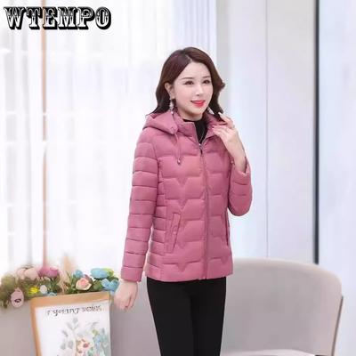Autumn Winter New Cotton-Padded Coat Women's Short Outwear Fashion Loose Oversizee 6XL Light Warm Down Cotton-Padded Jacket