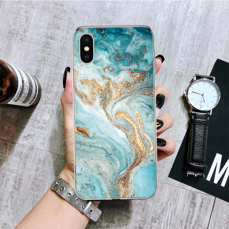 Granite Marble Phone Case For iPhone 17 Air 16 15 Plus 11 14 Pro Max 13 Mini 12 7 8 + SE Pattern Art Customized Cover 17 Air 16