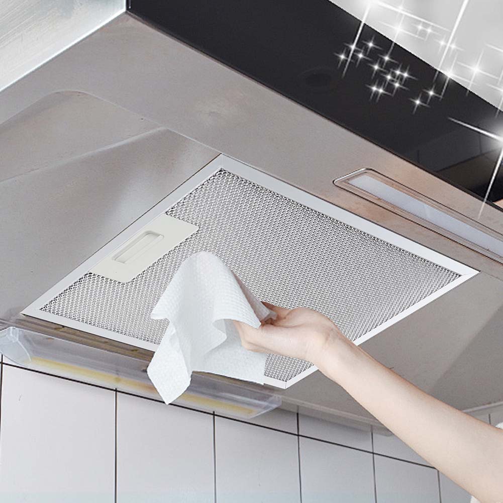 Dunstabzugshauben-Filter 2er-Pack Aluminiumkonstruktion für Dunstabzugshauben-Kompatibilität und gleichmäßige Luftzirkulation 414x256x9mm