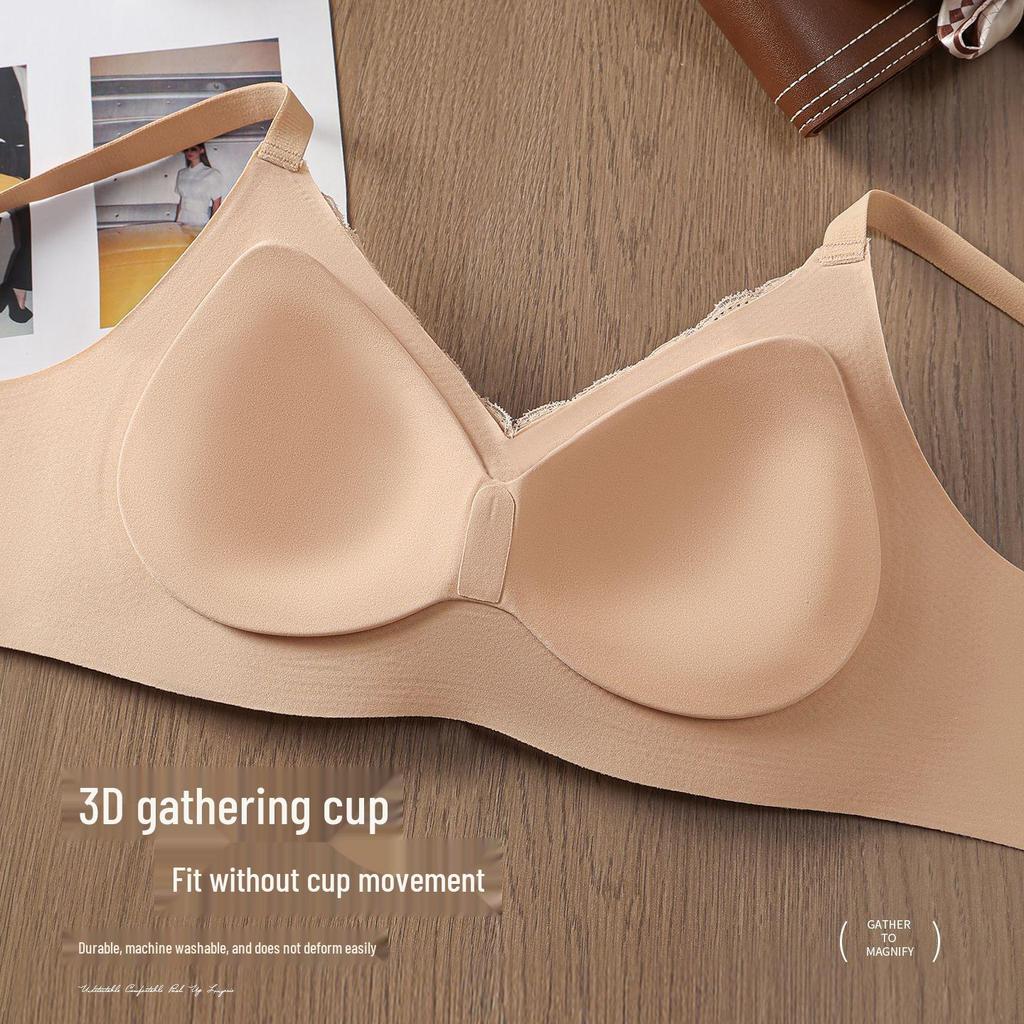 Seamless Push-Up Bra for Small Busts: Anti-Sagging, Wire-Free, Adjustable Shapewear, Soft Support