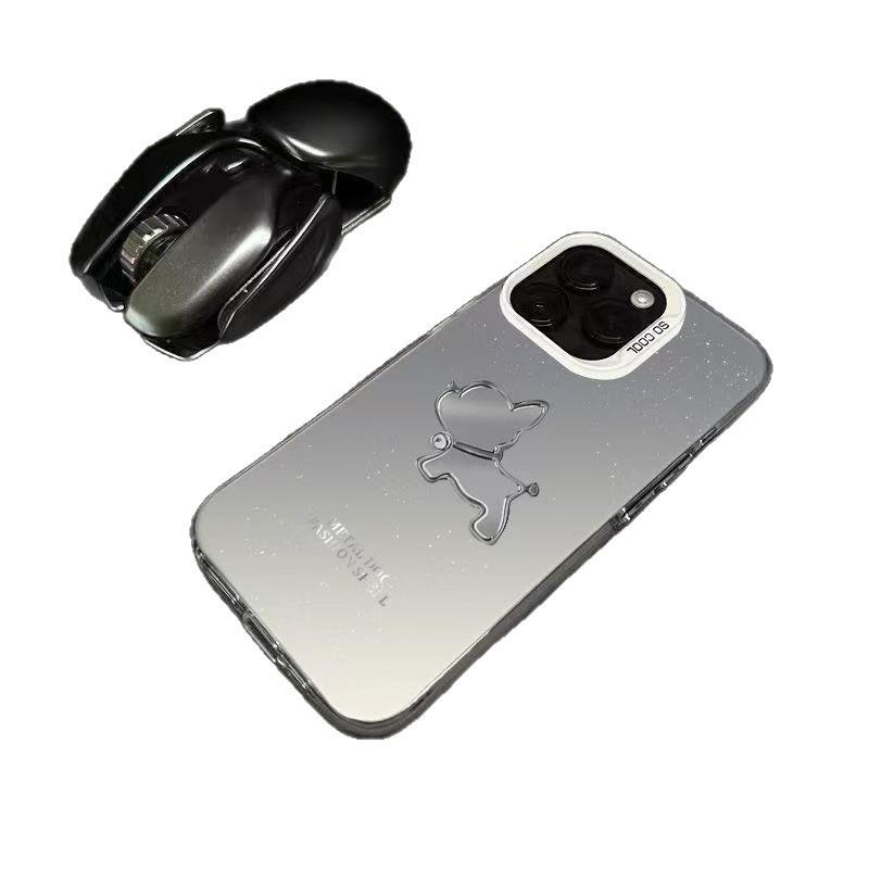 Bell Welpe Stoßfeste Handyhülle für iPhone 12 Pro Max bis iPhone 16, Kompatibel mit Apple 14-15 Pro Modellen, Grenzüberschreitendes Design.