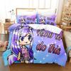 3D Print  Kawaii The Gacha Girl Bedding Sets Duvet Cover Set With Pillowcase Twin Full Queen King Bedclothes Bed Linen