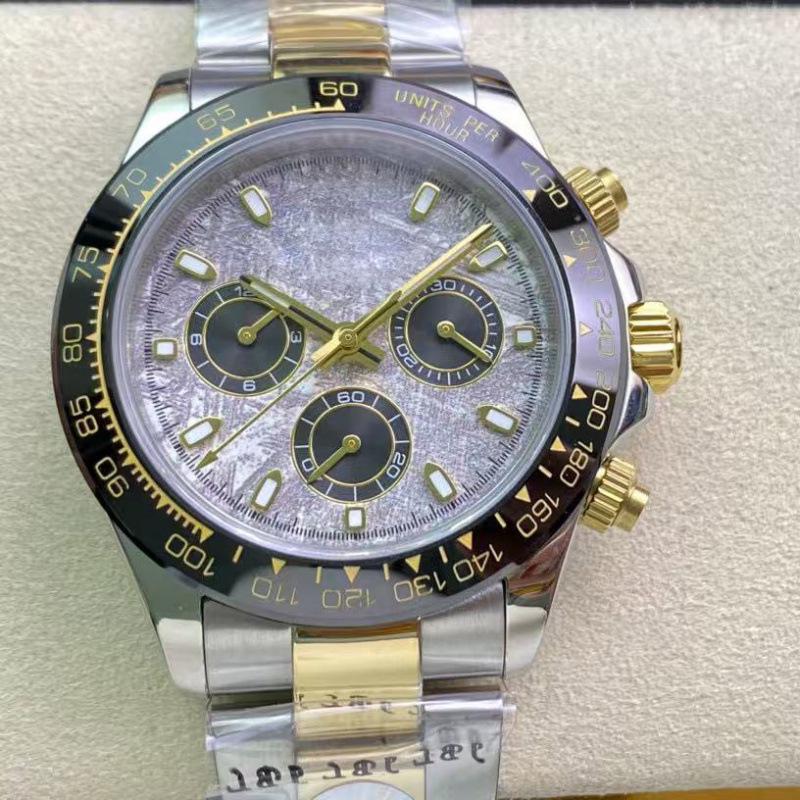 Rolex Daytona 40mm Diamond-Inlaid Multifunctional Automatic Mechanical Men's Watch.