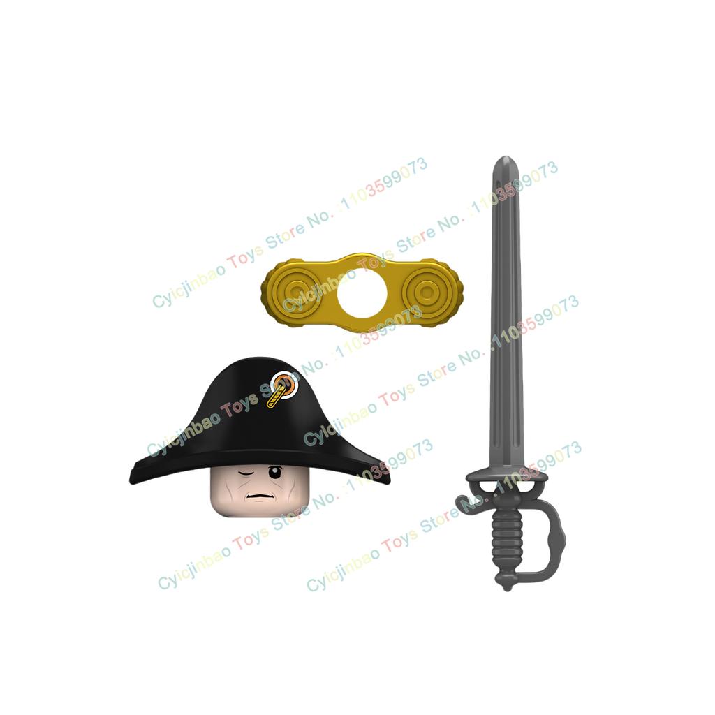 Napoleonische Kriege Britische Französische Füsiliere Dragoner Bausteine Actionfiguren Zubehör Kopf Waffe Kinderspielzeug N001-048