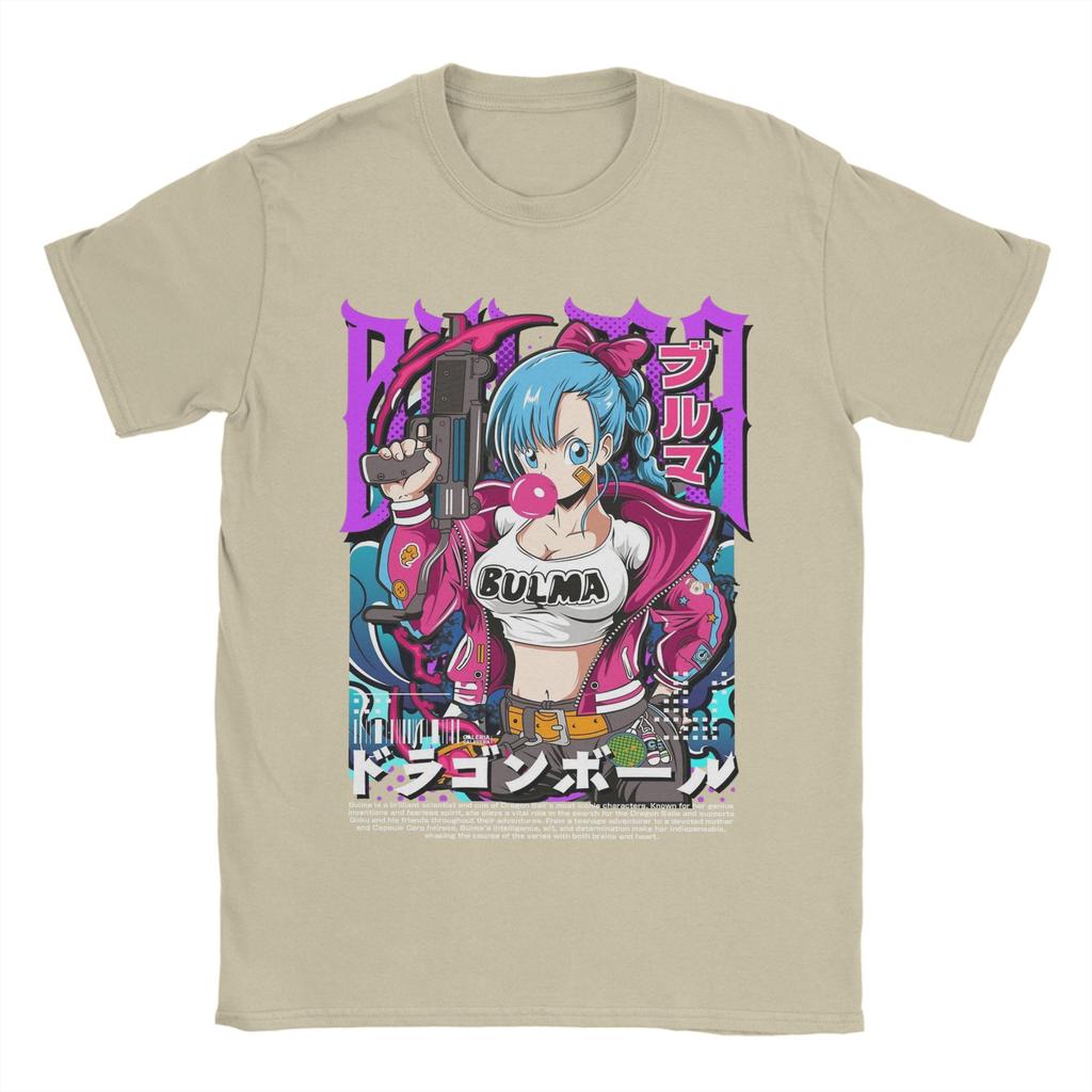 Bulma DDragon Ball Z T Shirt Unisex 100 Cotton Vintage TShirt Round Neck Tee Shirt Short Sleeve Clothing Birthday Present