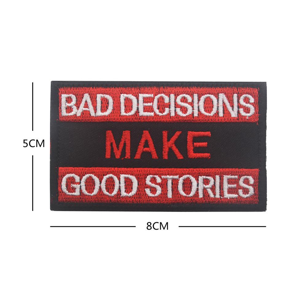 Вышитая нашивка с английским алфавитом - Тактическая моральная липучка-стикер для сумок 1