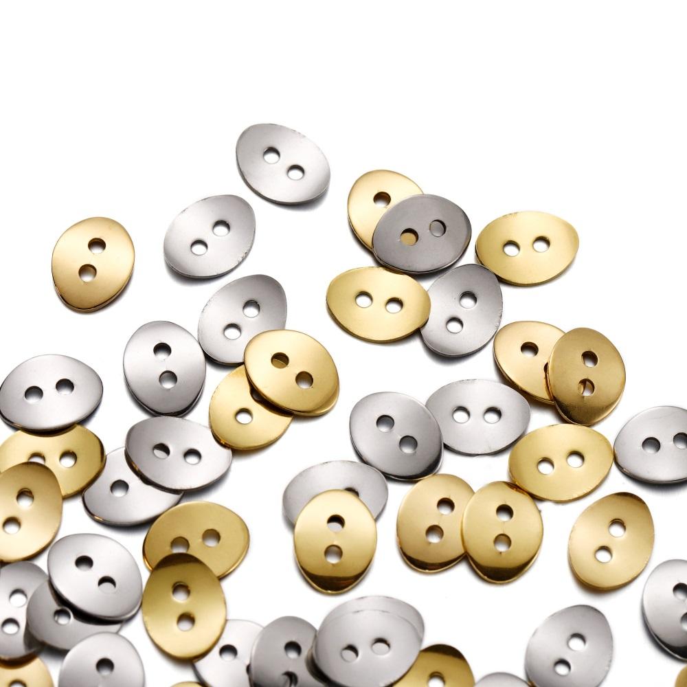 20-50pcs/lot Stainless Steel Square Pendants Charms Handmake For DIY Bracelet Necklace Jewelry Making Supplies Accessories