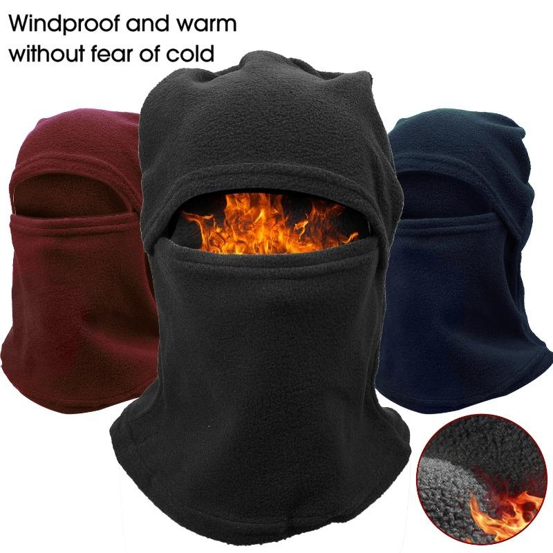 Sturmhaube Vollgesichtsmaske Winter Thermalschal Helmkappen Motorrad Radsport Kapuze Sport Laufen Nackenschutz Mützen