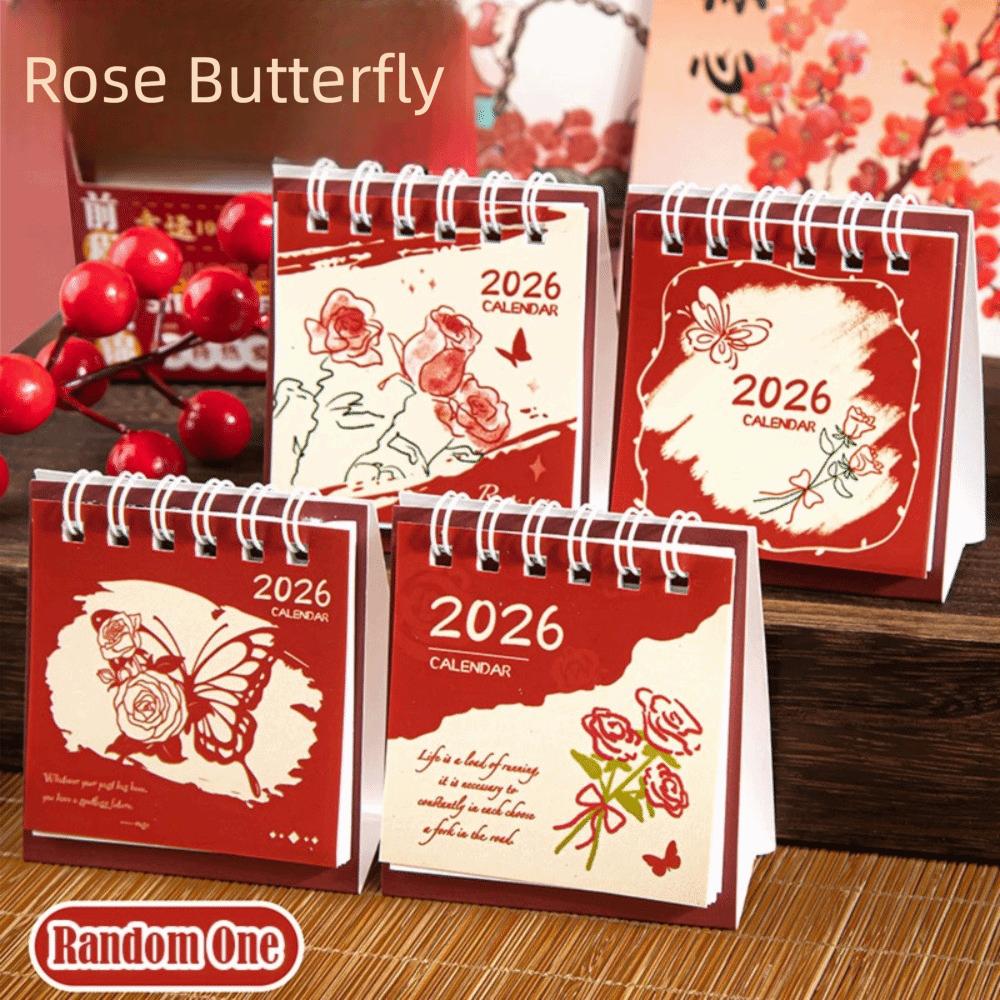 Capybara/Panda Mini Calendar Portable Schedule Planner 2026 Desk Calendar  Office School Supplies