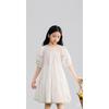 Big Girls Puff Sleeve Short Sleeve Princess Dress Casual Summer Sweet Kids Dress