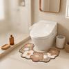 Anti Slip Bathroom Mat Water Absorbing U-shaped Floor Mat Beautiful Toilet Mat  Toilet Room