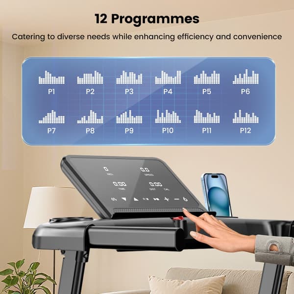 Formill Foldable Treadmill 12 Programs 14 km/h Electric Treadmill, Formill FT61