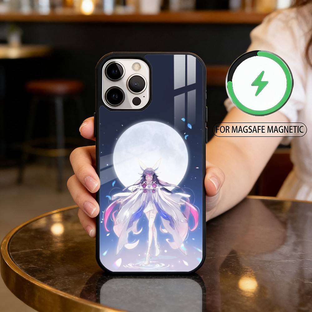 G-Genshin columbina Phone Case For iPhone17,16,15,14,13,12,11 Plus,Pro Max Magnetic For Magsafe Wireless Charging