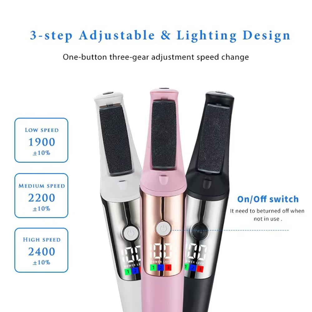 Electric Callus Remover for Feet, Rechargeable Foot File Pedicure Tool, Portable Foot Callus Remover Waterproof Profess,Pedicure