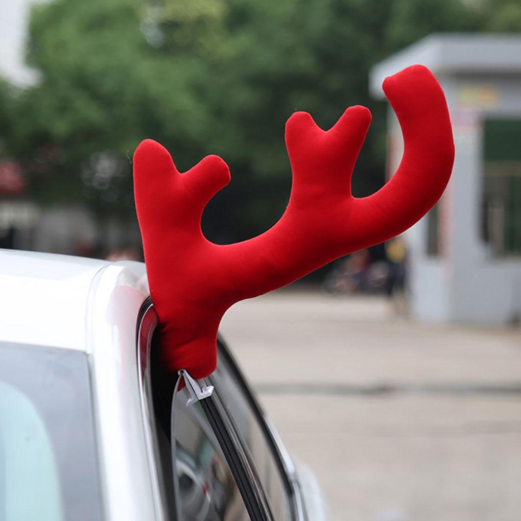 Christmas Car Decoration Deer Horn Christmas Deer Horn Car Kit Car Christmas Gift Set Car Accessories Decoration Pendant