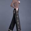 Stylish Thickened Wide Leg Pants for Women In Autumn and Winter High Waist Slimming Casual Straight Leg Warm Cotton Pants