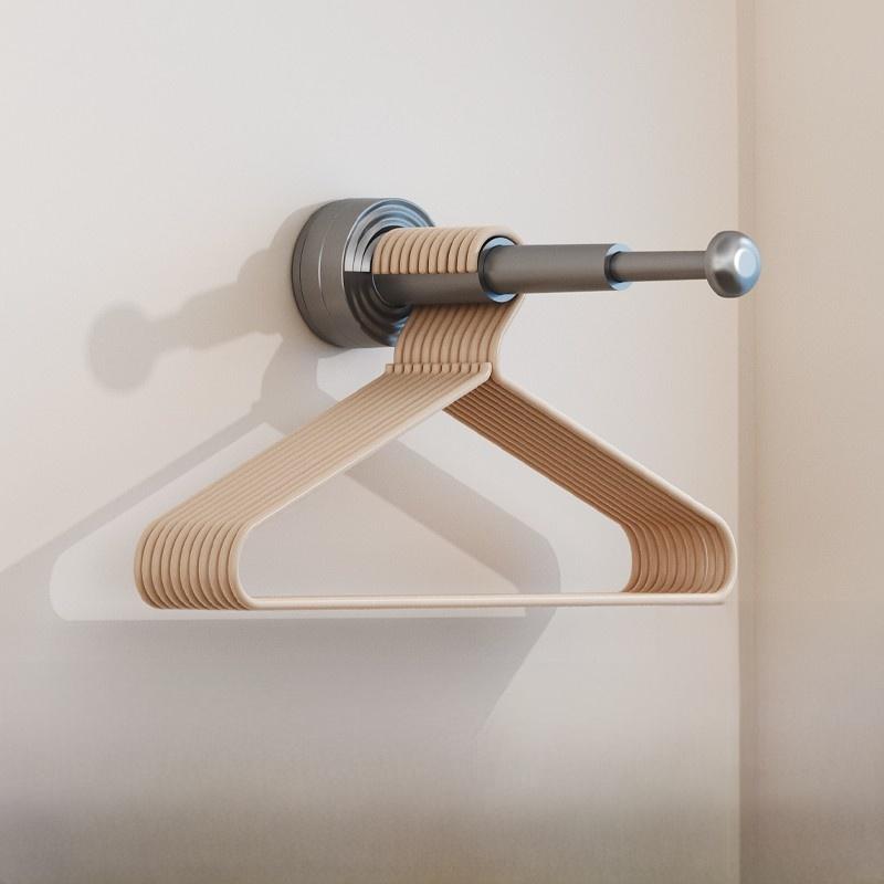 

Expandable Suction Cup Hanger Storage Organizer Multi-Functional Wardrobe Door Ba Retractable Hook Plastic Home Organizer