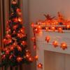 1 Stück Ahornblatt Lichterkette 10/20/40 LED Lichter Batteriebetrieben Wasserdicht Für Halloween Außen Herbst Erntedank Dekoration