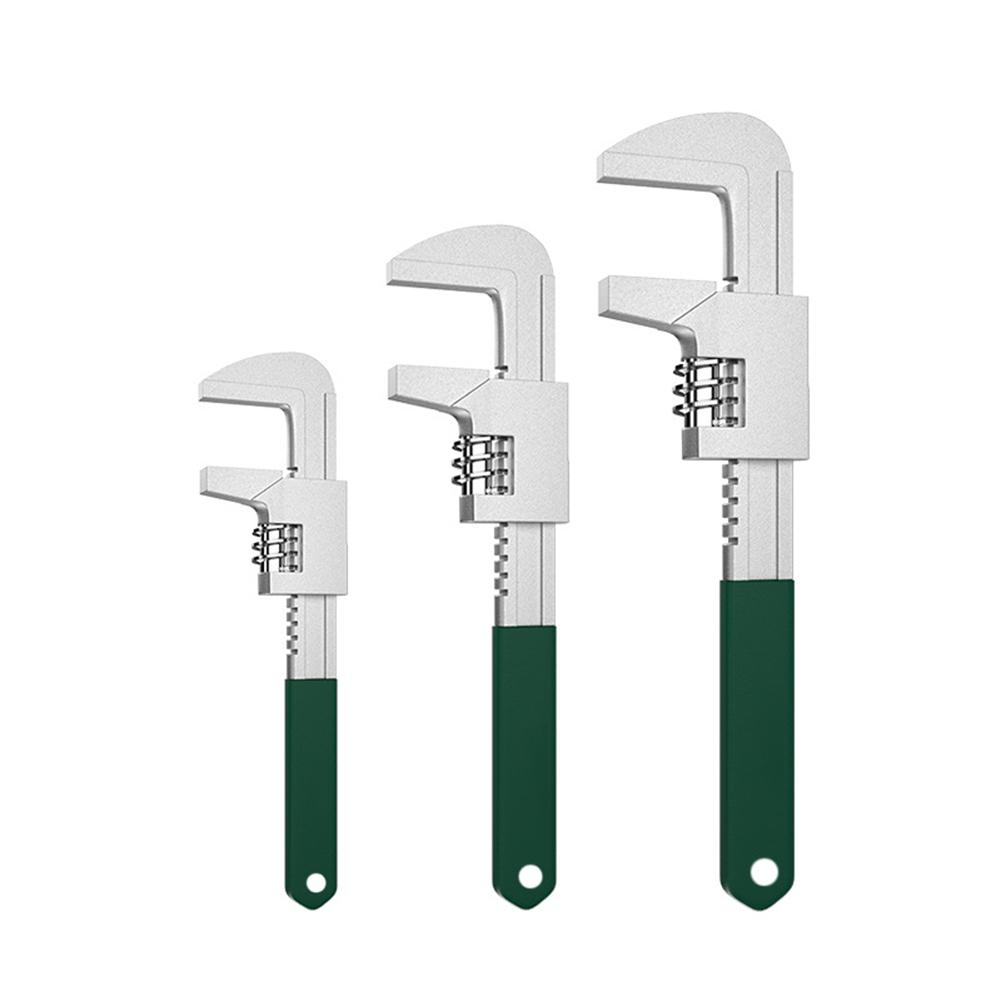 Bathroom Wrench Adjustable Wrench Bathroom Fixtures 9.8 Cm Opening Width Anti-slip Handle Chrome Vanadium Steel