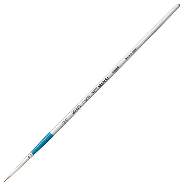 

Holbein Watercolor Paint Brush Resable 3100R Round 00 203221 No.