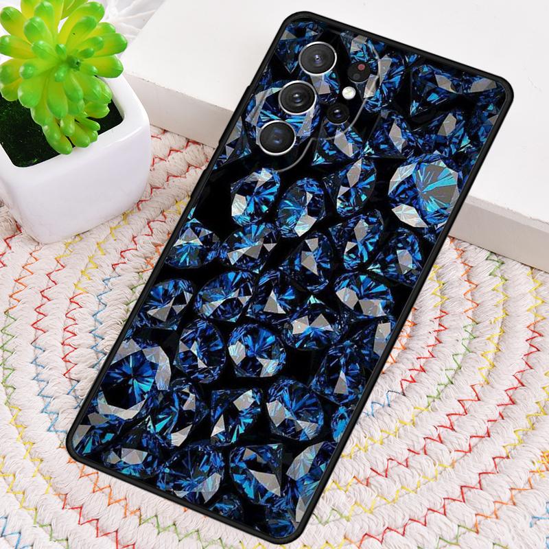 Diamond Crystal Pattern Phone Case for Samsung Galaxy Note 10 Pro S26 Ultra S23 S24 FE S25 S21 S22 PLUS Shockproof Cove