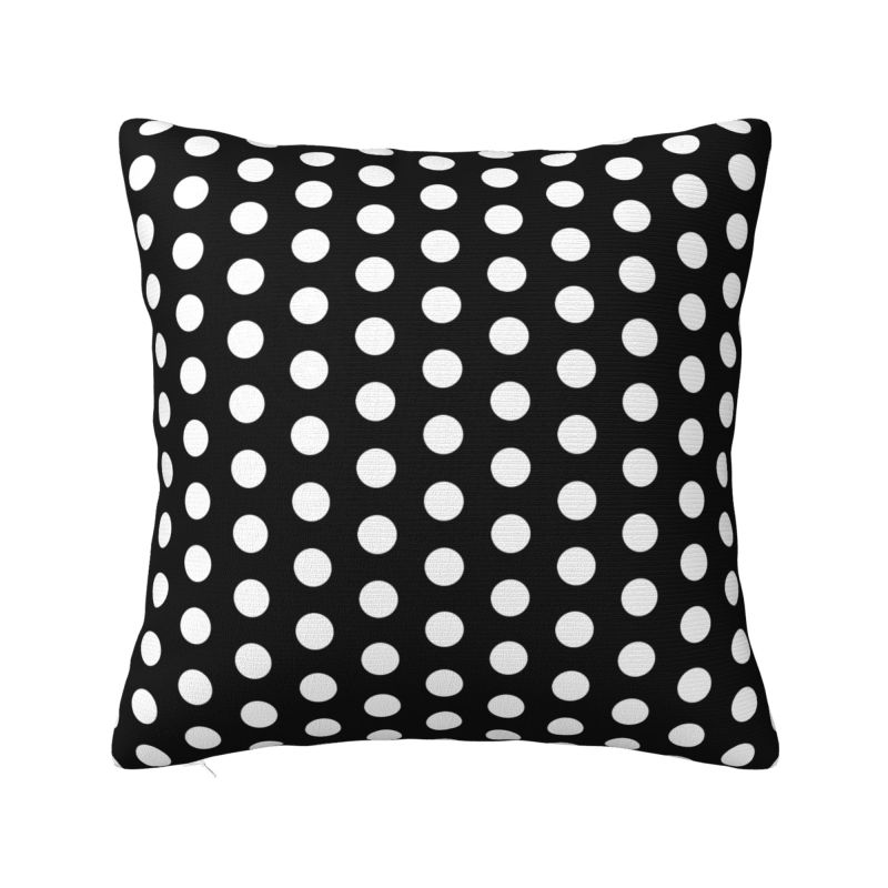 Green And Black Polka Dot Cushion Cover x cm Polyester Soft Throw Pillow Case For Sofa Car Living Room Decoration Pillowcase