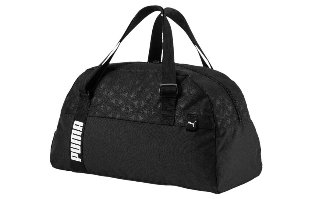 PUMA Large Capacity Fabric Travel Bag, Handbag, Yoga Bag, Gym Bag Medium Unisex Black 074734-01