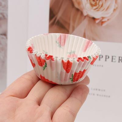 100PCS Bakery Liner Cupcake Cake Cup Muffin Boxes Wrapper Paper Baking Cups