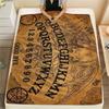 1PC Psychic Board Print Flannel Blanket, High Quality All Seasons, Home Decor, Warmth and Comfort, Perfect for Christmas Gifts