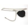 Metal Fashion Women Waist Chain With Detachable Heart Shaped Pendant Bag