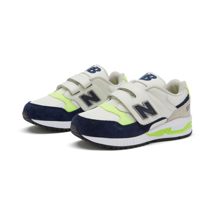 New Balance NB 530 Series Velcro Low Top Running Shoes Kids Sneakers Light-Blue Green KV530SIP
