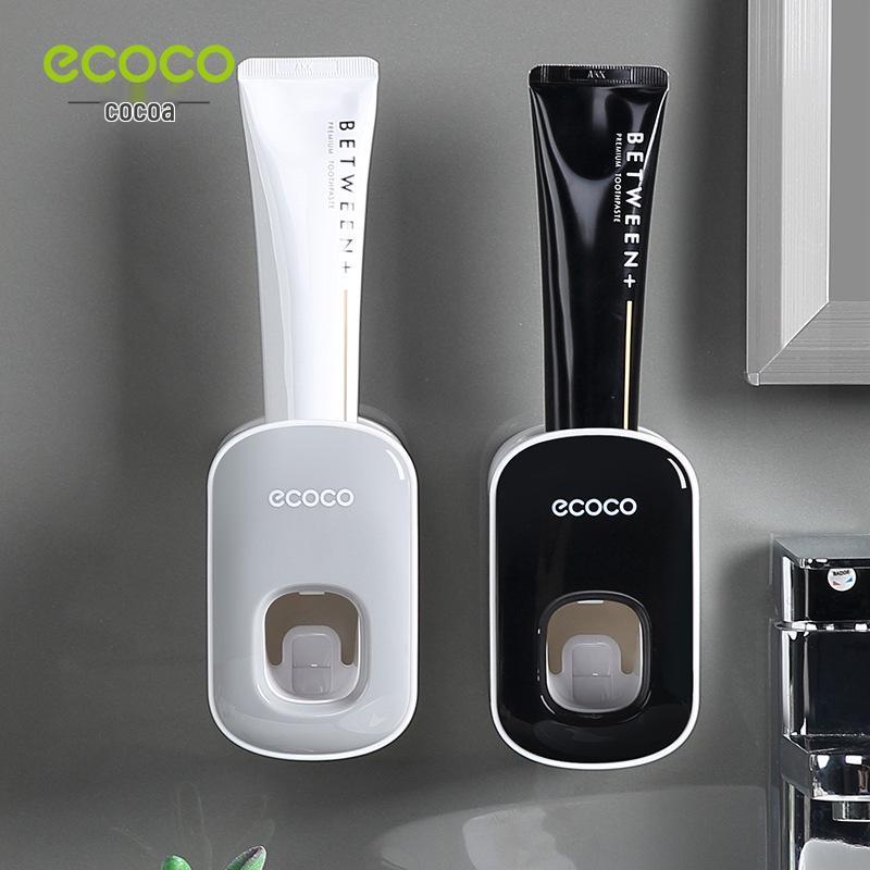 Yikoko Wall-Mounted Automatic Toothpaste Dispenser & Toothbrush Holder