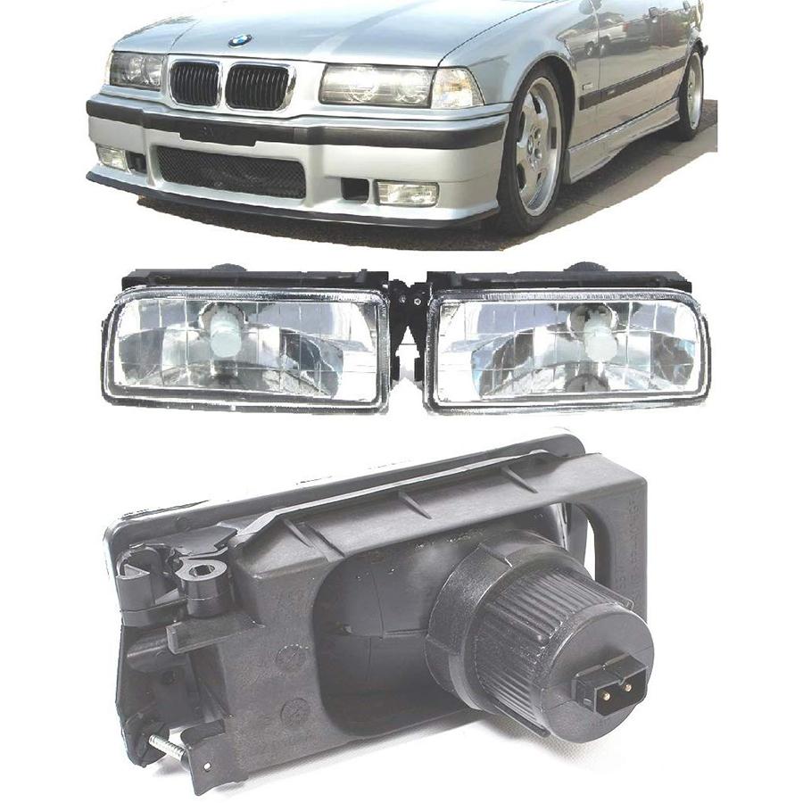 Semnalizare Colț Fumuriu + Lămpi de Ceață Lentilă Cristal Clară Potrivite Pentru BMW E36 Seria 3 92-98