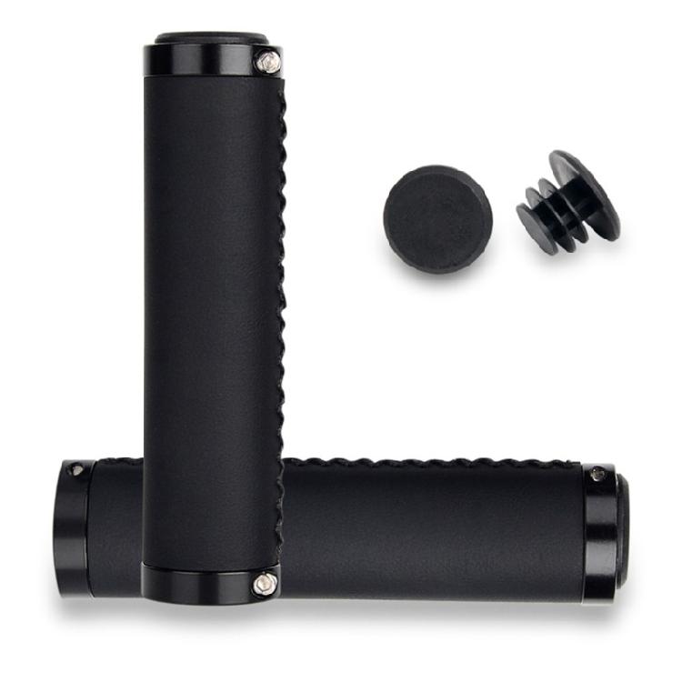1 Pair Shock Absorbs Mountain Bicycles Handlebars Grip Bicycles Grips PU Leather Handlebars Grip Bicycles Handle Grip 1