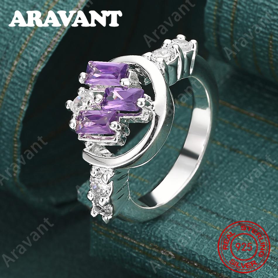 Copper Ring With Three-Sided Purple Zircon: A Vintage, Elegant, And Sophisticated Piece Of Jewelry For Women.