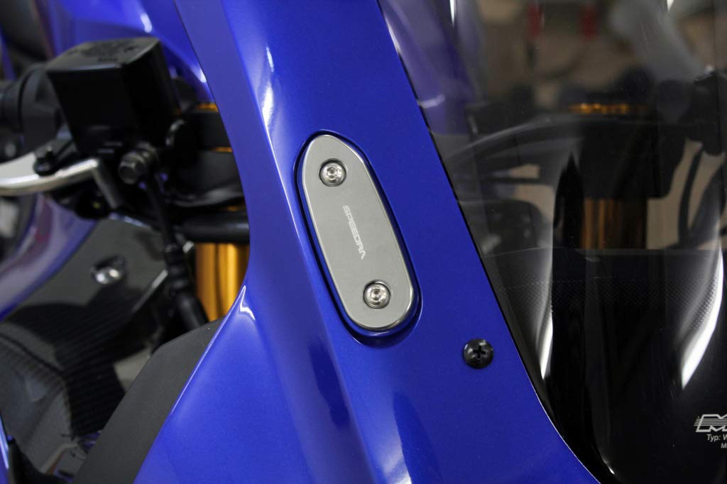SSK Mirror Hole Cover Color: Red YAMAHA YZF-R25/YZF-R3 2019