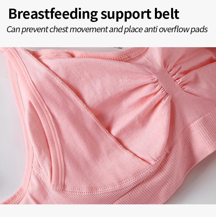 Större Storlek Sömlös Frontknäppning Bygelfri Amnings-BH för Gravida och Ammande Kvinnor