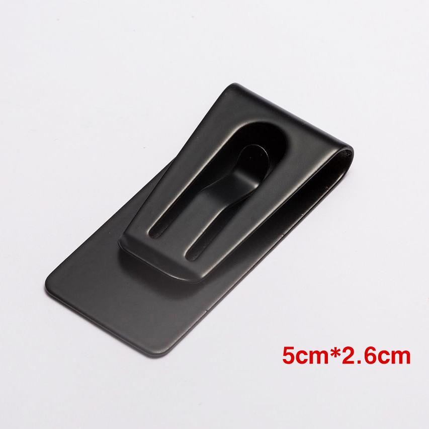 Quality Stainless Steel Metal Money Clip Fashion Brass Cash Clips Bank Card Money Holder Wallet Multifunctional Bill Steel Clamp